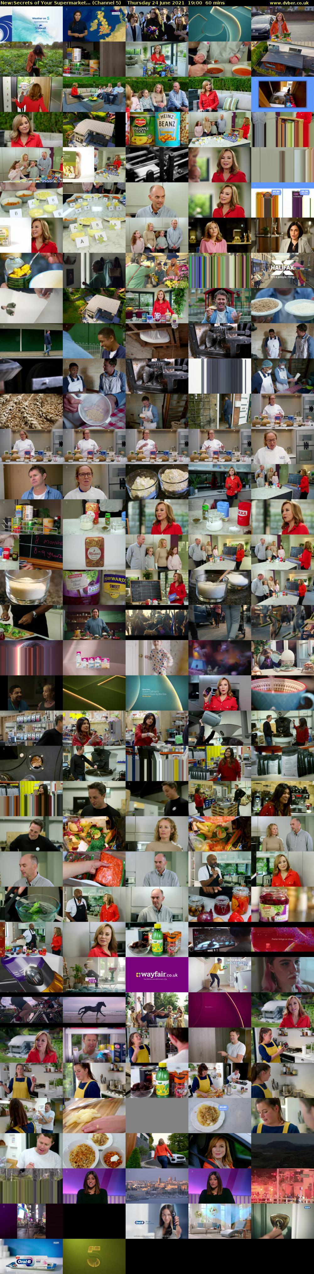 Secrets of Your Supermarket... (Channel 5) Thursday 24 June 2021 19:00 - 20:00