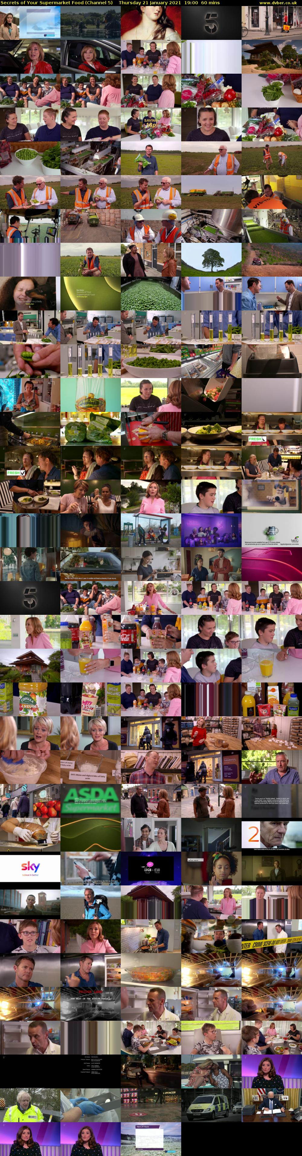 Secrets of Your Supermarket Food (Channel 5) Thursday 21 January 2021 19:00 - 20:00