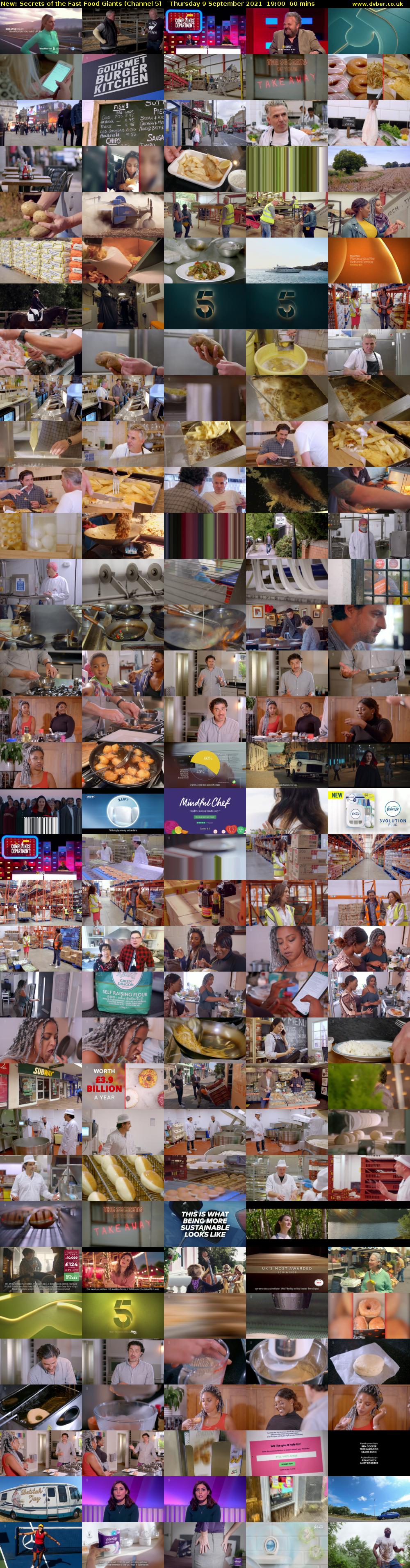 Secrets of the Fast Food Giants (Channel 5) Thursday 9 September 2021 19:00 - 20:00