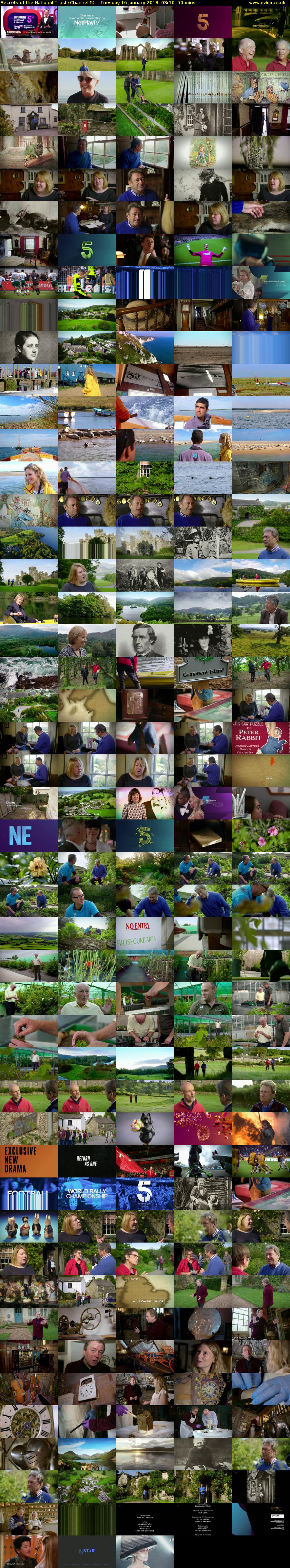 Secrets of the National Trust (Channel 5) Tuesday 16 January 2018 03:10 - 04:00