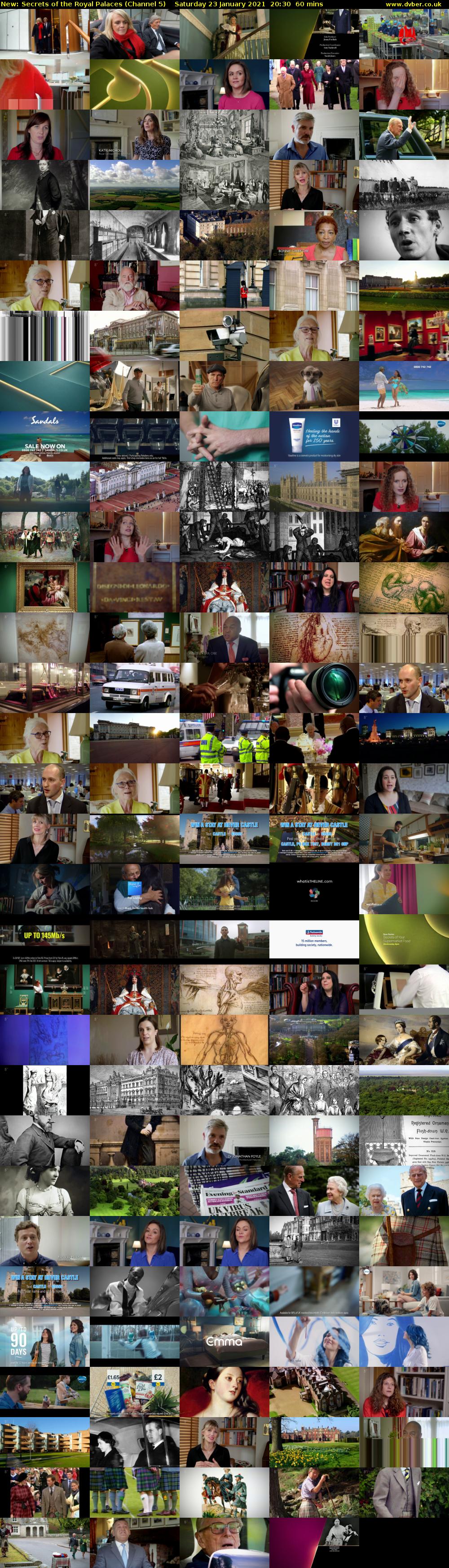 Secrets of the Royal Palaces (Channel 5) Saturday 23 January 2021 20:30 - 21:30