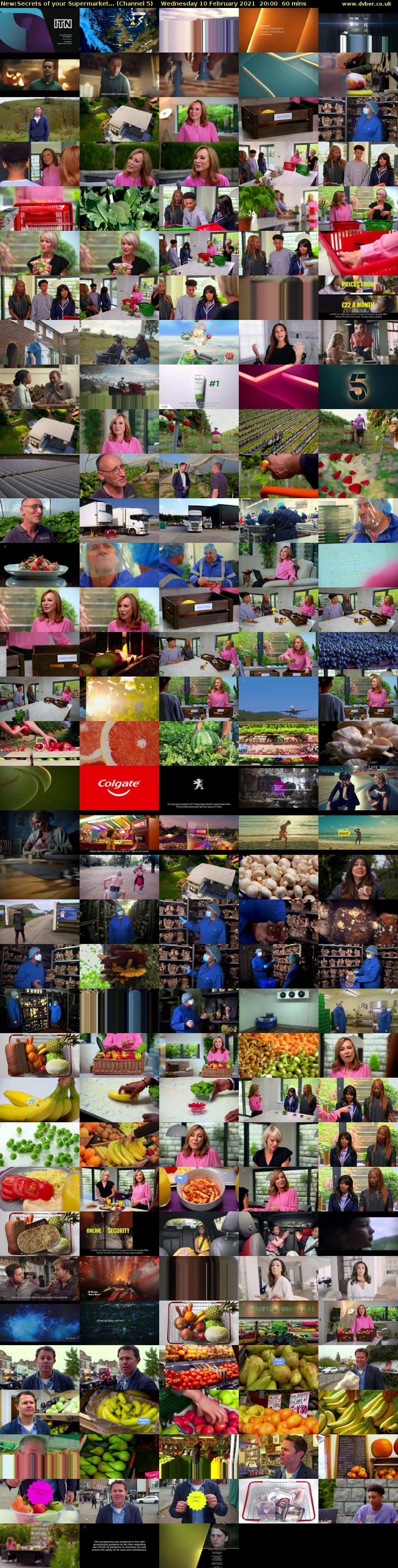 Secrets of your Supermarket... (Channel 5) Wednesday 10 February 2021 20:00 - 21:00
