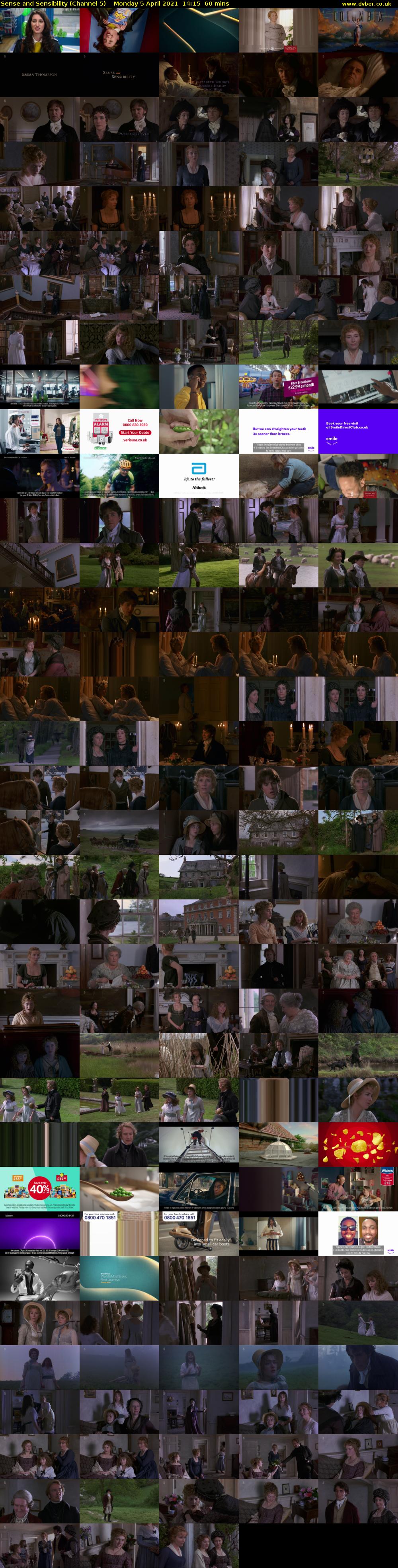 Sense and Sensibility (Channel 5) Monday 5 April 2021 14:15 - 15:15