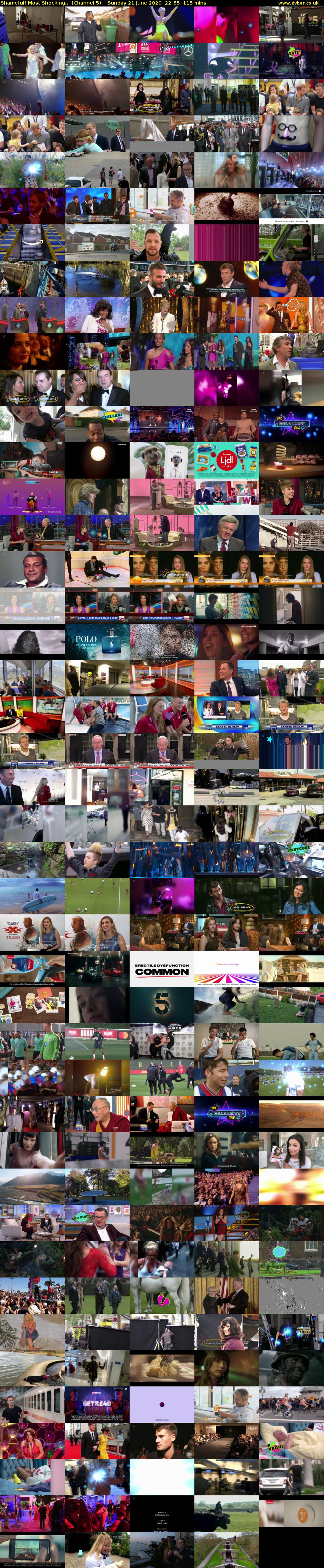 Shameful! Most Shocking... (Channel 5) Sunday 21 June 2020 22:55 - 00:50