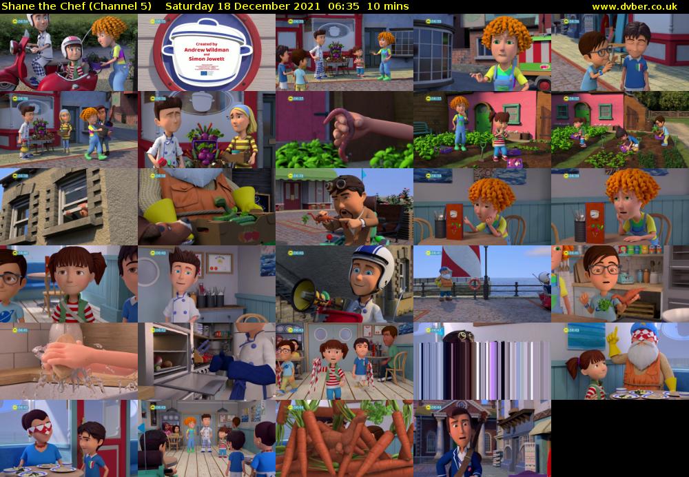 Shane the Chef (Channel 5) Saturday 18 December 2021 06:35 - 06:45