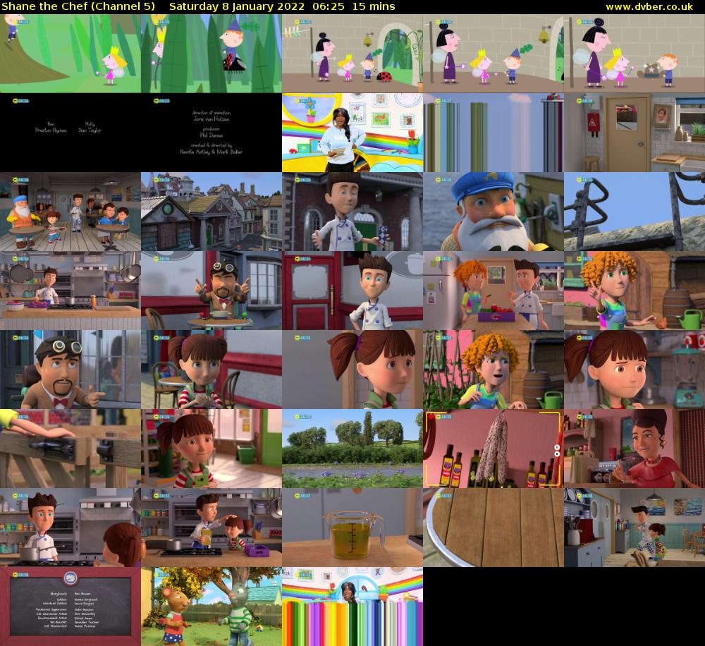 Shane the Chef (Channel 5) Saturday 8 January 2022 06:25 - 06:40