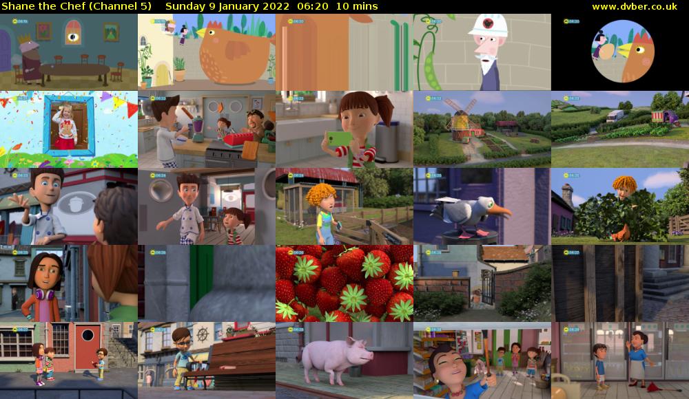 Shane the Chef (Channel 5) Sunday 9 January 2022 06:20 - 06:30