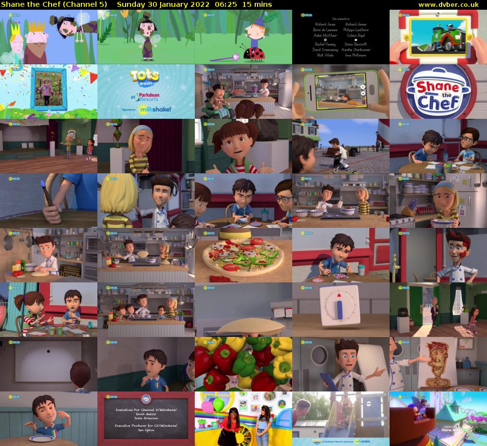 Shane the Chef (Channel 5) Sunday 30 January 2022 06:25 - 06:40