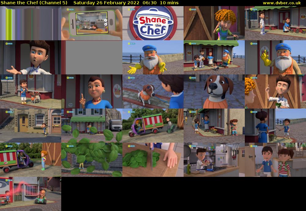 Shane the Chef (Channel 5) Saturday 26 February 2022 06:30 - 06:40