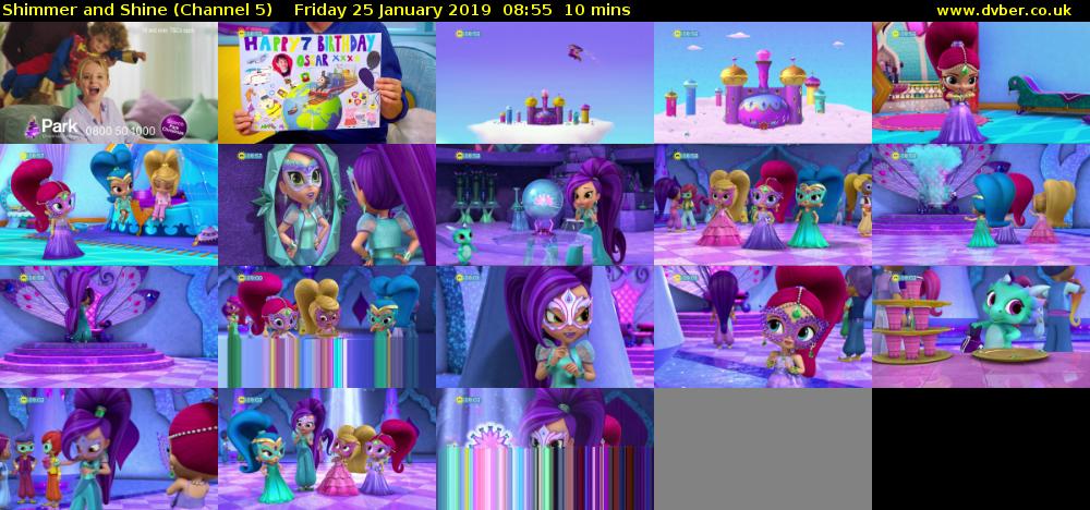 Shimmer and Shine (Channel 5) Friday 25 January 2019 08:55 - 09:05