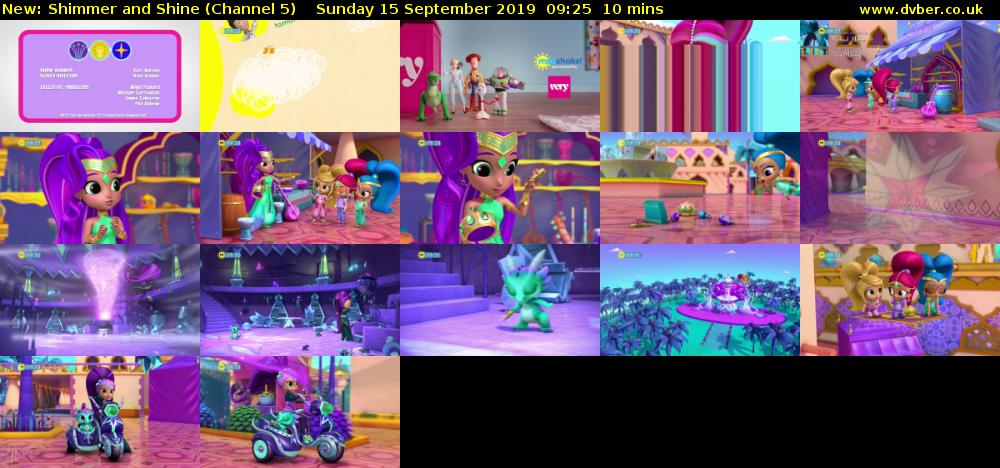 Shimmer and Shine (Channel 5) Sunday 15 September 2019 09:25 - 09:35