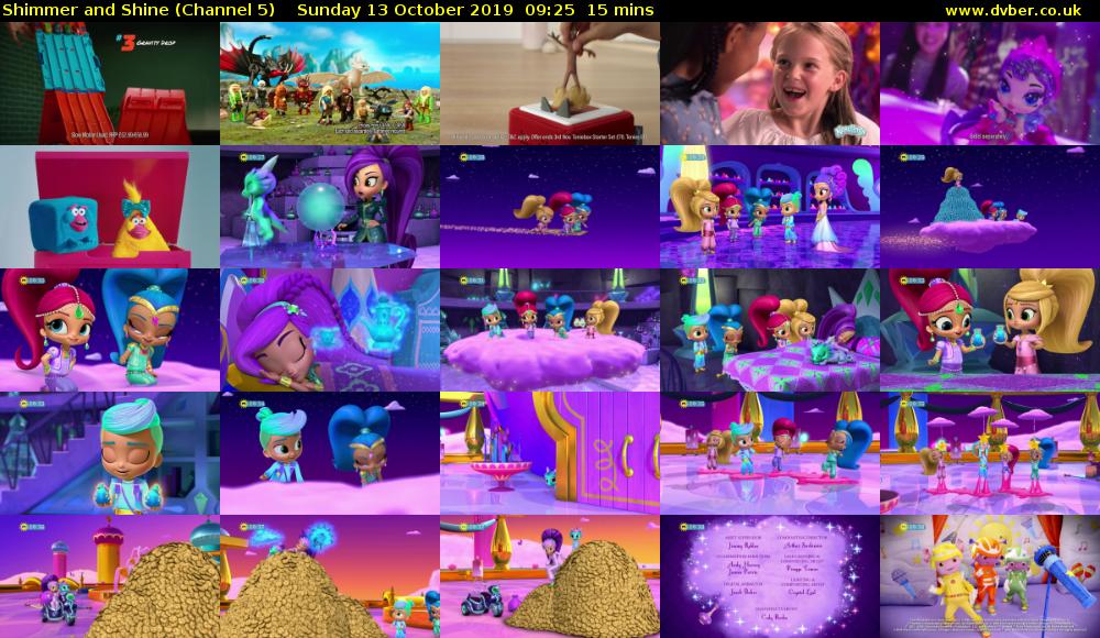 Shimmer and Shine (Channel 5) Sunday 13 October 2019 09:25 - 09:40