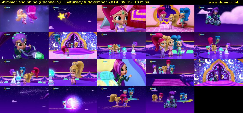 Shimmer and Shine (Channel 5) Saturday 9 November 2019 09:35 - 09:45