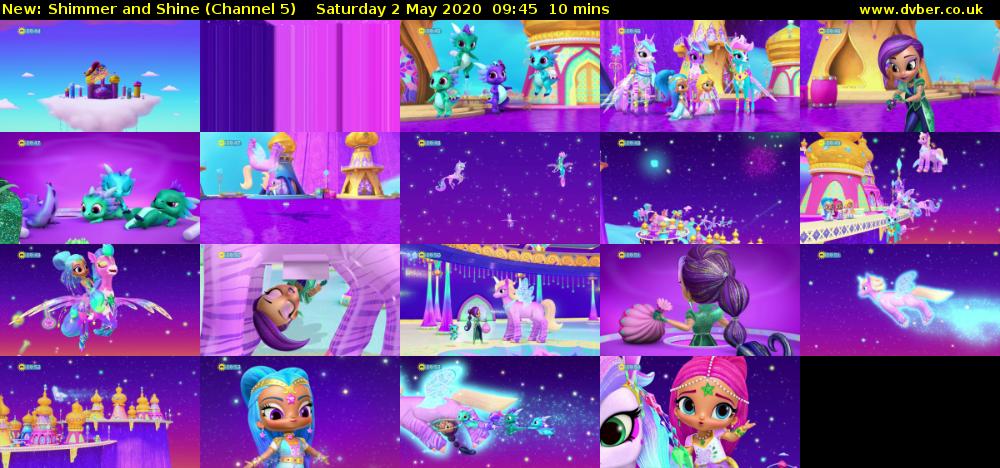 Shimmer and Shine (Channel 5) Saturday 2 May 2020 09:45 - 09:55
