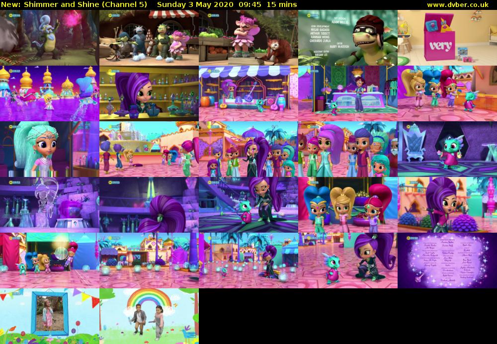 Shimmer and Shine (Channel 5) Sunday 3 May 2020 09:45 - 10:00