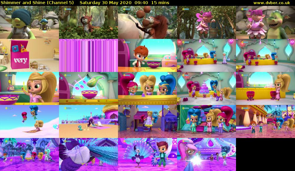 Shimmer and Shine (Channel 5) Saturday 30 May 2020 09:40 - 09:55