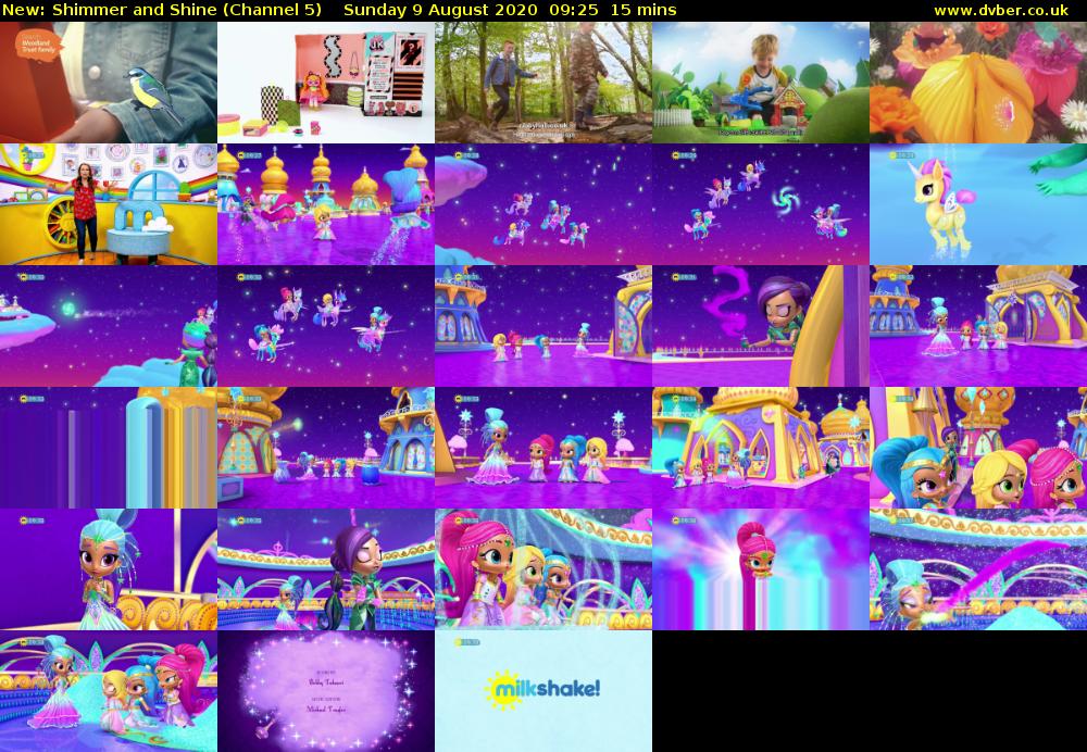 Shimmer and Shine (Channel 5) Sunday 9 August 2020 09:25 - 09:40
