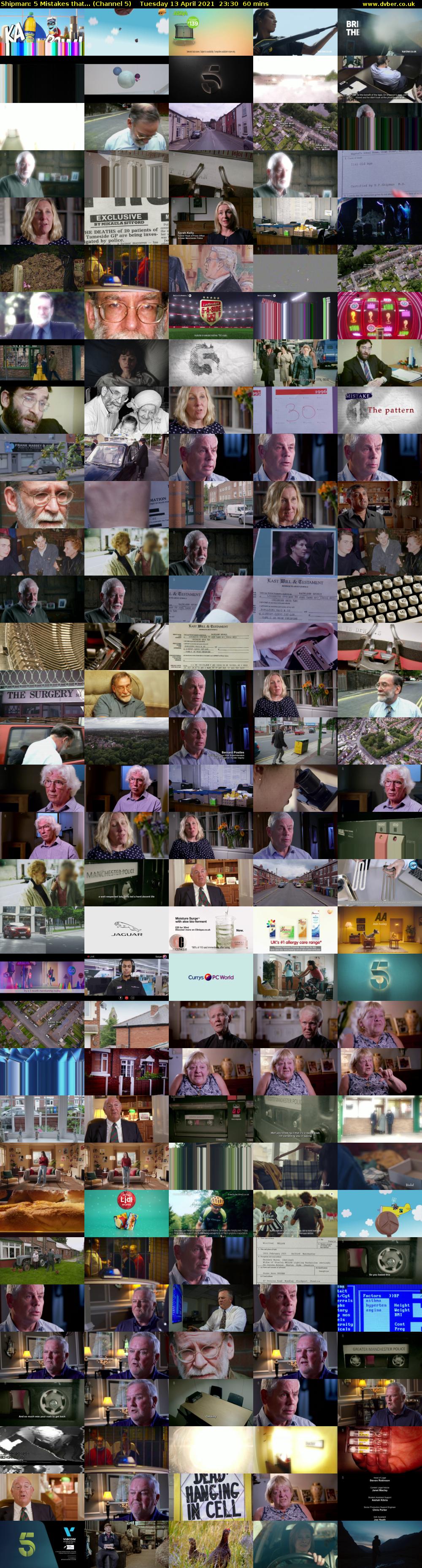 Shipman: 5 Mistakes that... (Channel 5) Tuesday 13 April 2021 23:30 - 00:30