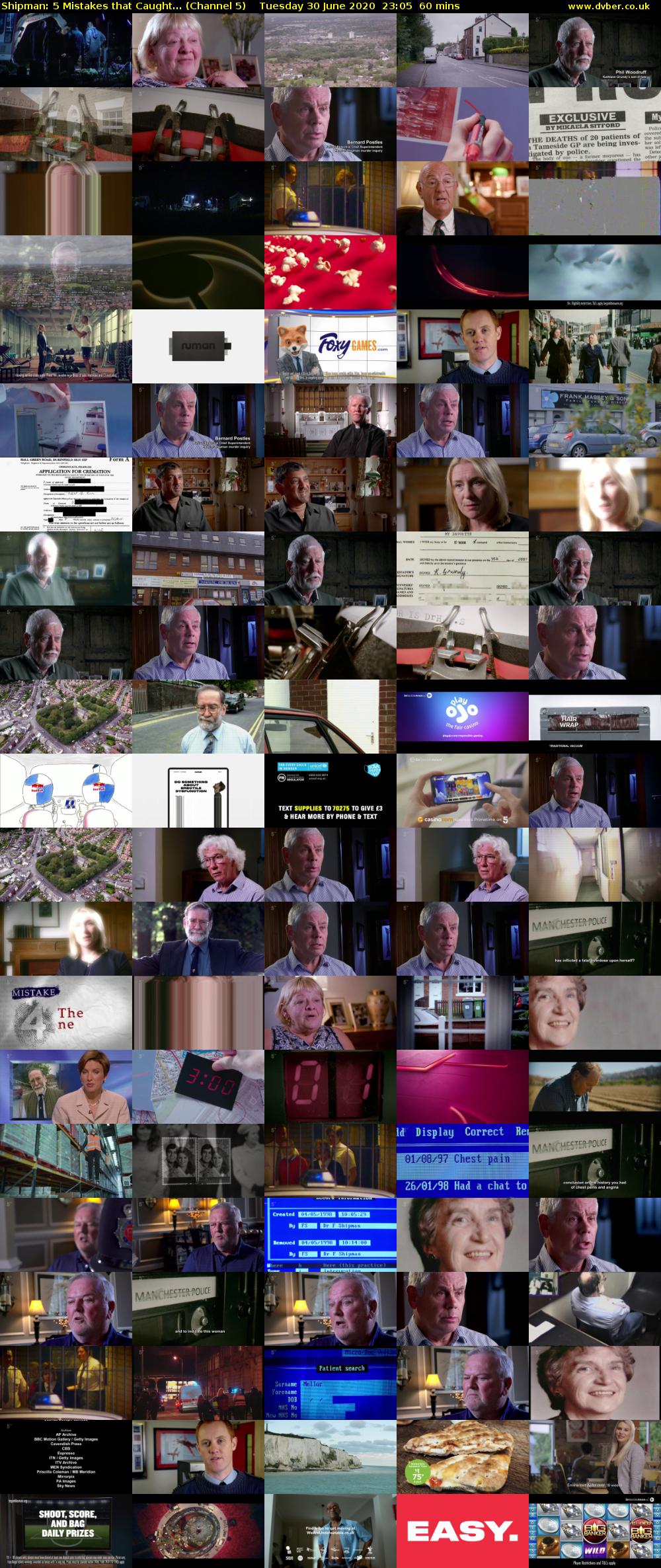 Shipman: 5 Mistakes that Caught... (Channel 5) Tuesday 30 June 2020 23:05 - 00:05