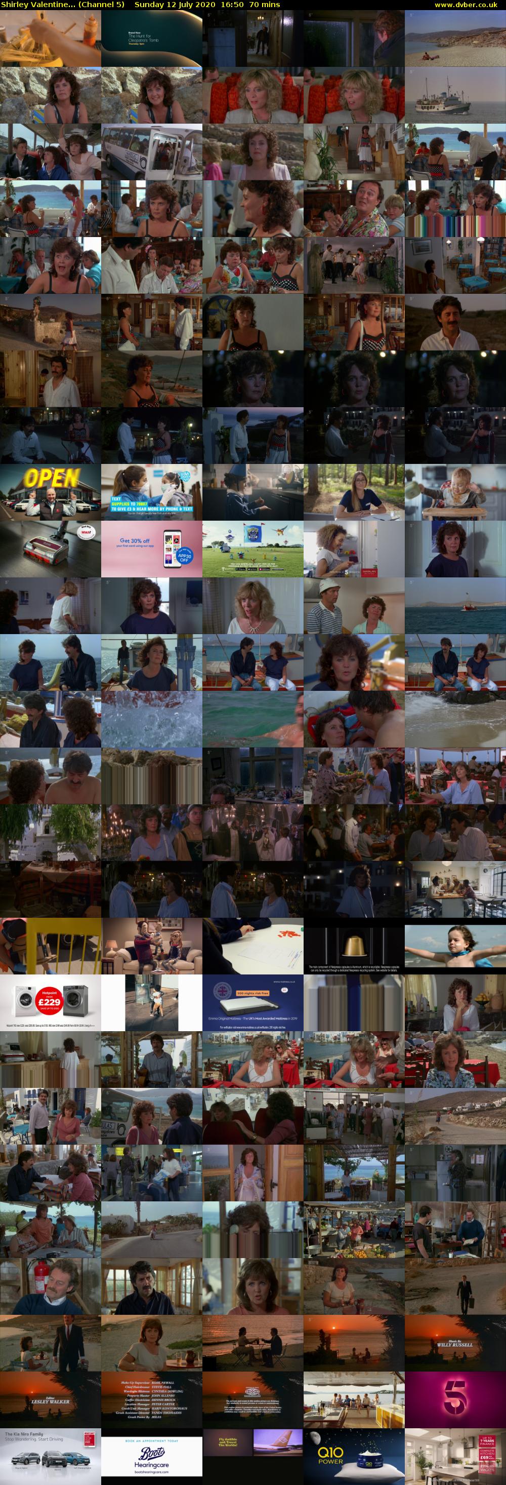 Shirley Valentine... (Channel 5) Sunday 12 July 2020 16:50 - 18:00