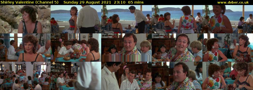 Shirley Valentine (Channel 5) Sunday 29 August 2021 23:10 - 00:15
