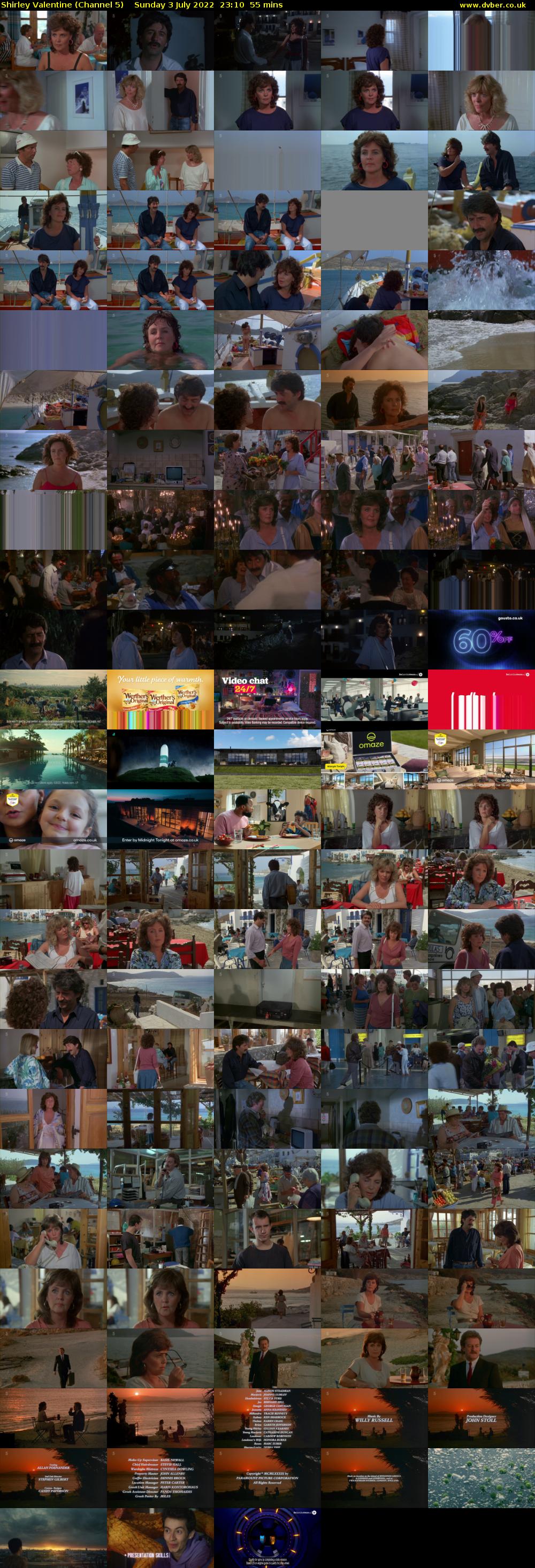 Shirley Valentine (Channel 5) Sunday 3 July 2022 23:10 - 00:05