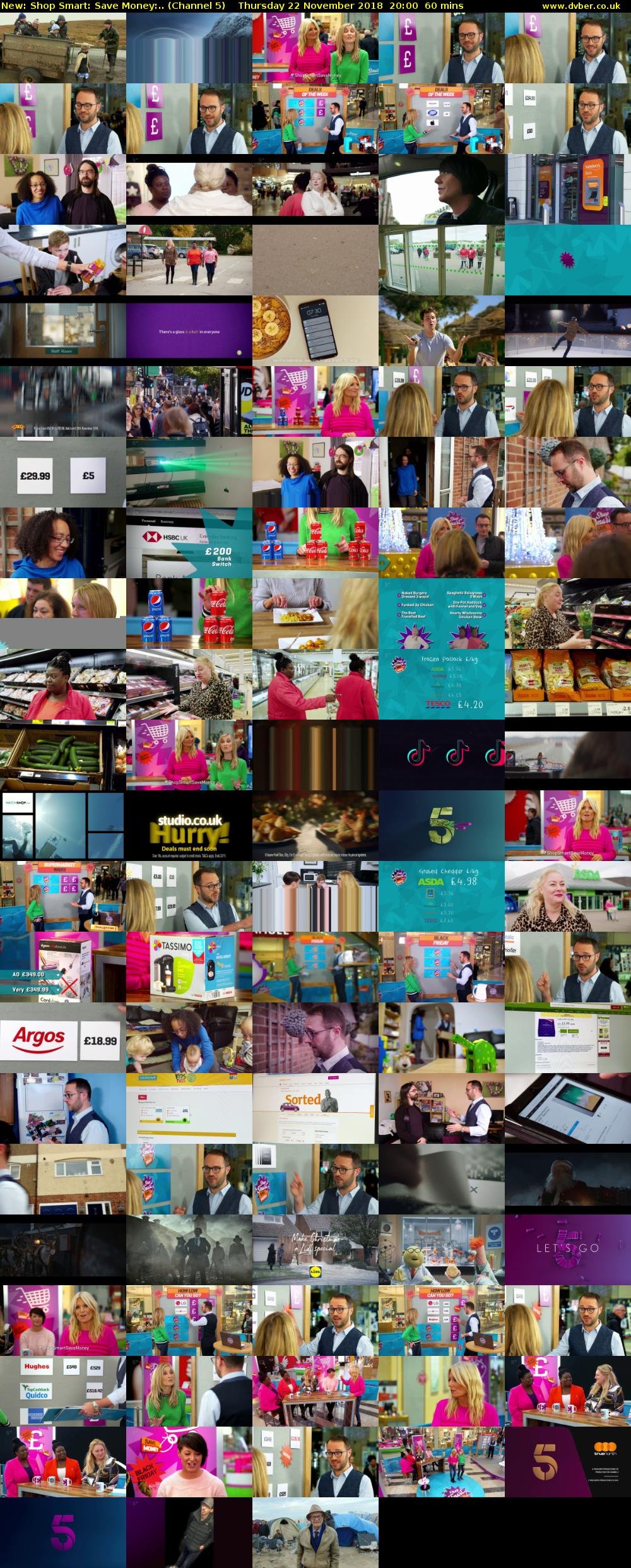 Shop Smart: Save Money:.. (Channel 5) Thursday 22 November 2018 20:00 - 21:00