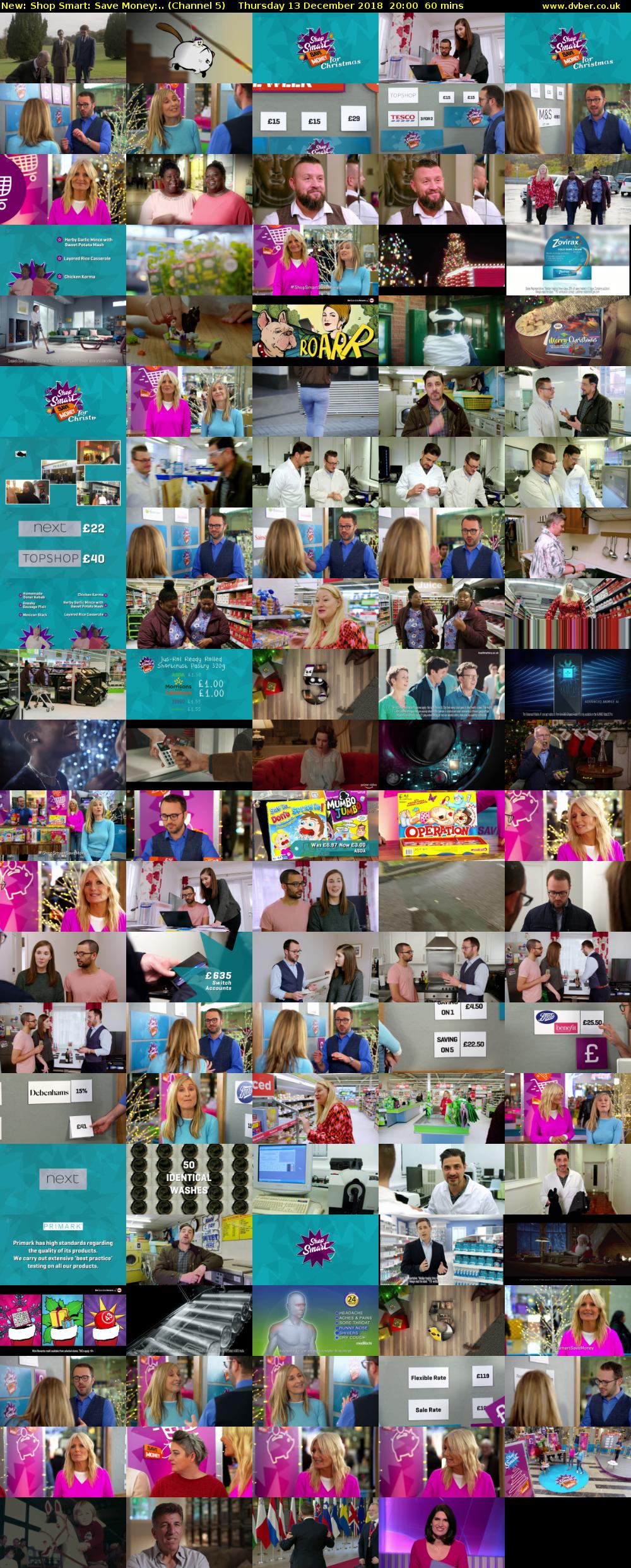Shop Smart: Save Money:.. (Channel 5) Thursday 13 December 2018 20:00 - 21:00