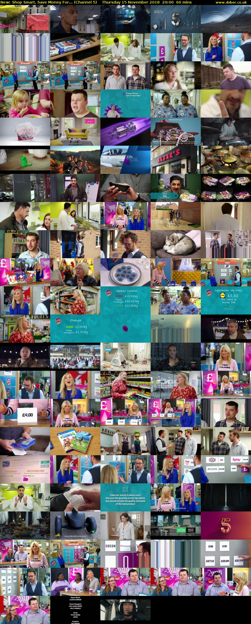 Shop Smart, Save Money For... (Channel 5) Thursday 15 November 2018 20:00 - 21:00