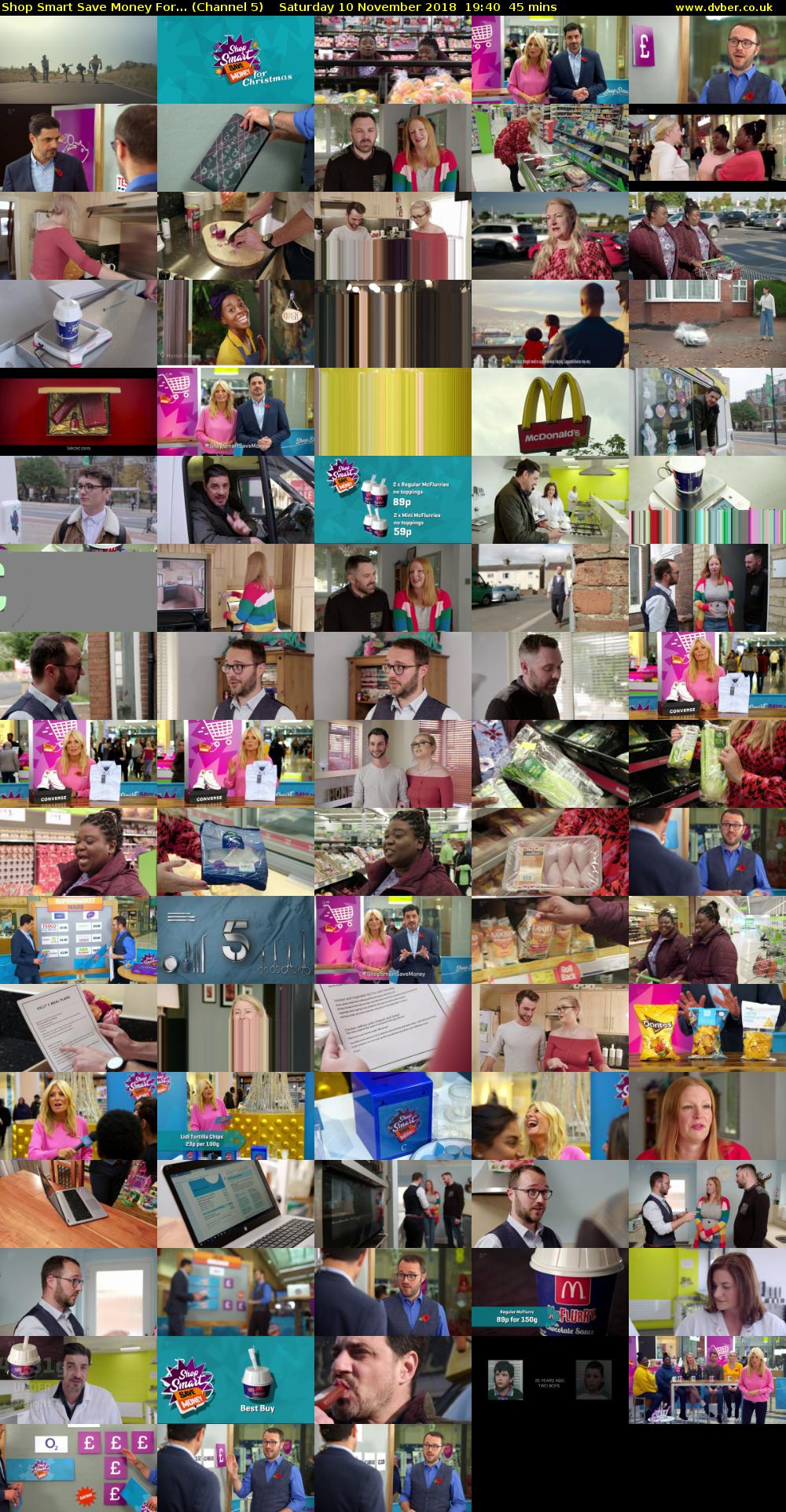 Shop Smart Save Money For... (Channel 5) Saturday 10 November 2018 19:40 - 20:25