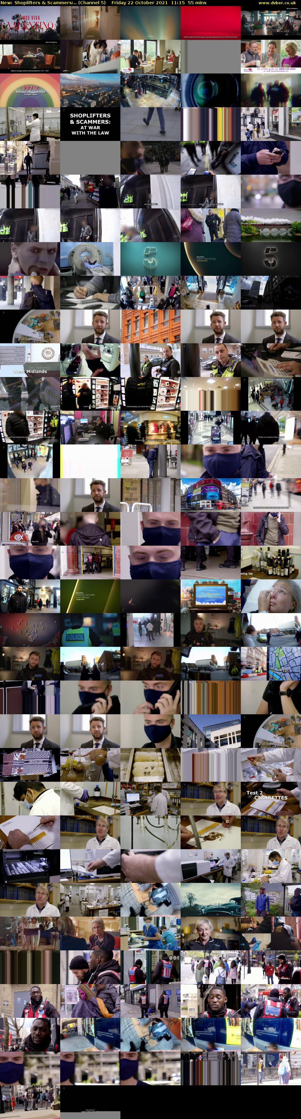 Shoplifters & Scammers:.. (Channel 5) Friday 22 October 2021 11:15 - 12:10