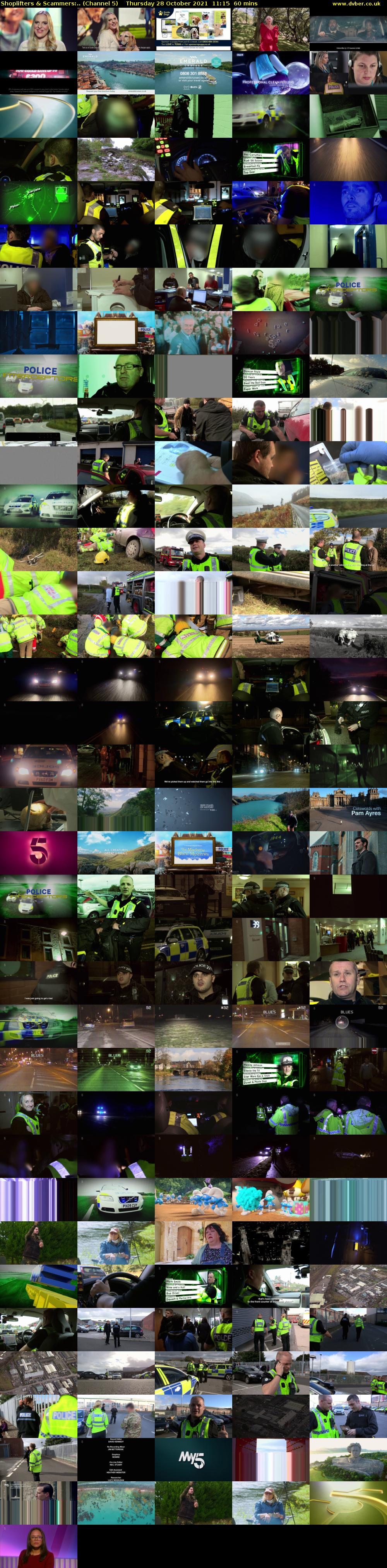 Shoplifters & Scammers:.. (Channel 5) Thursday 28 October 2021 11:15 - 12:15