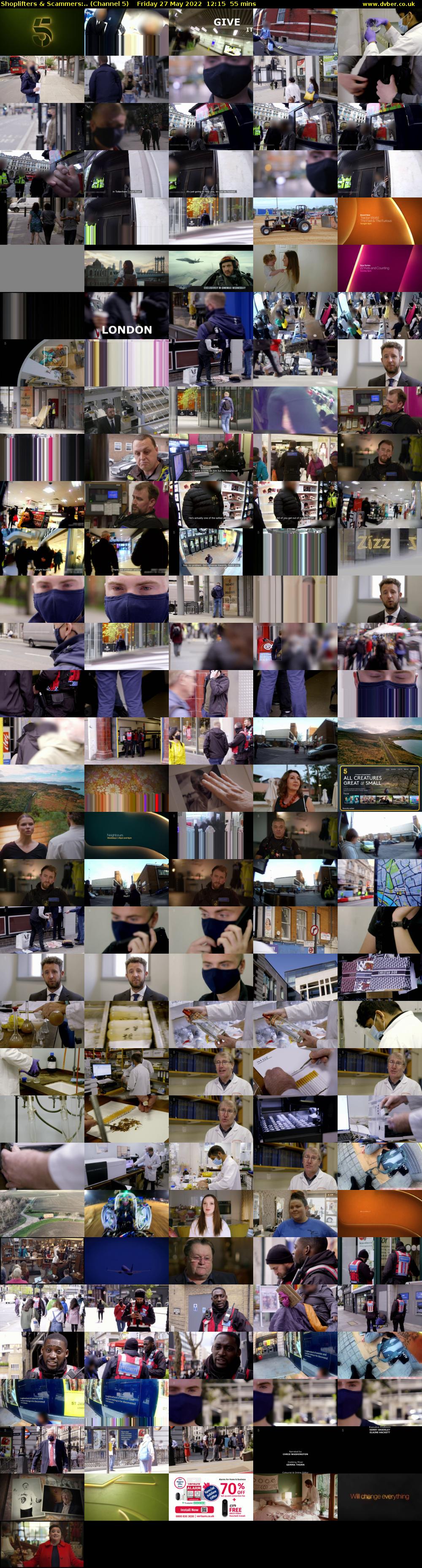 Shoplifters & Scammers:.. (Channel 5) Friday 27 May 2022 12:15 - 13:10