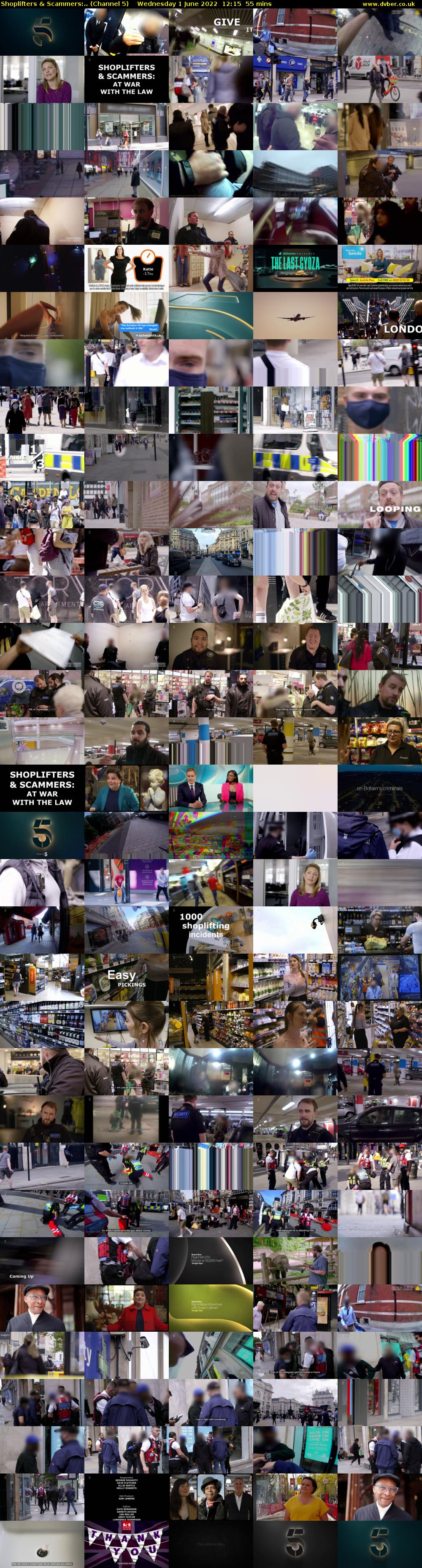 Shoplifters & Scammers:.. (Channel 5) Wednesday 1 June 2022 12:15 - 13:10