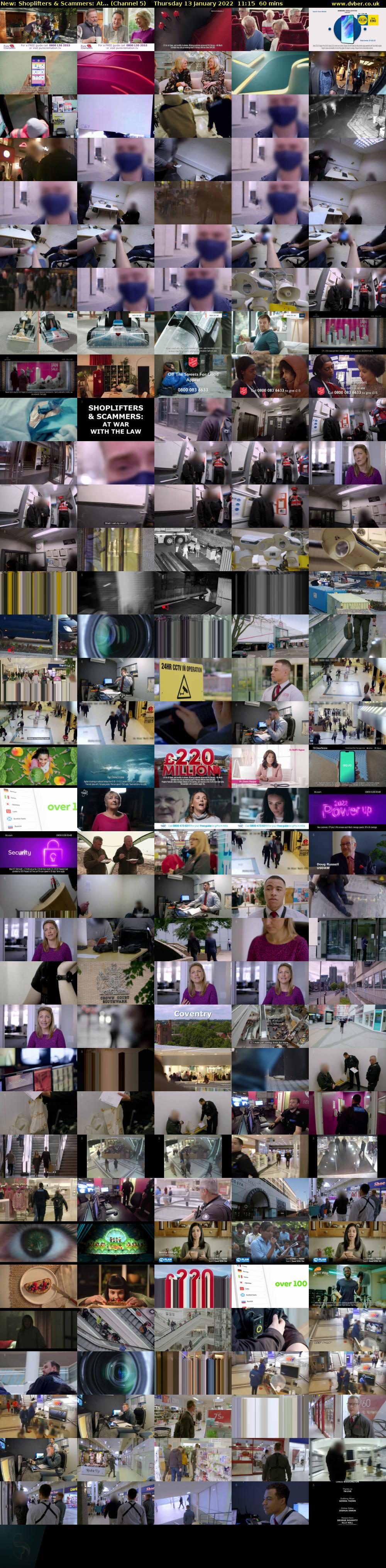 Shoplifters & Scammers: At... (Channel 5) Thursday 13 January 2022 11:15 - 12:15