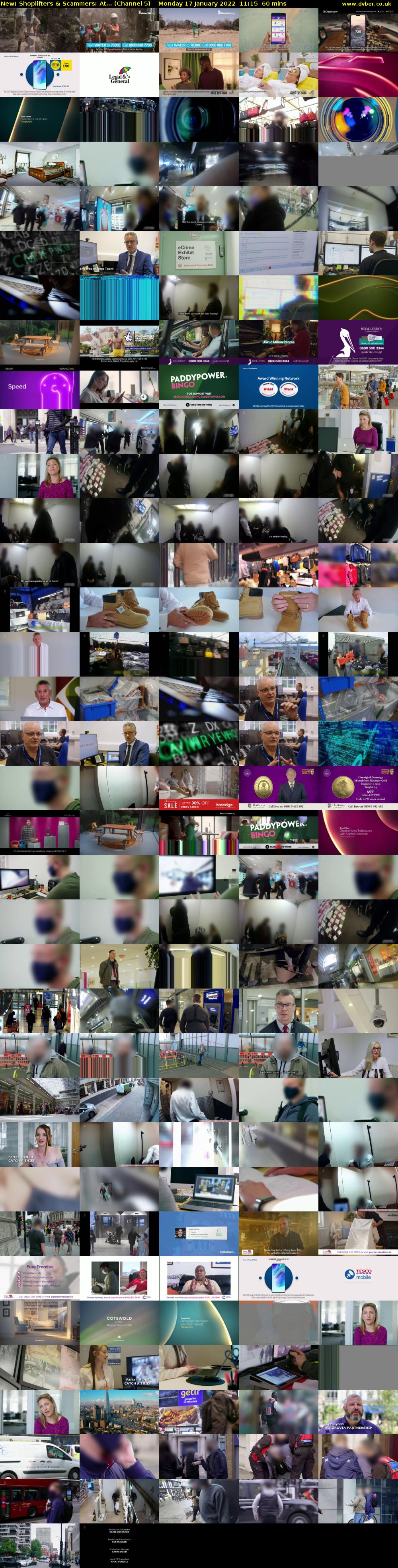 Shoplifters & Scammers: At... (Channel 5) Monday 17 January 2022 11:15 - 12:15
