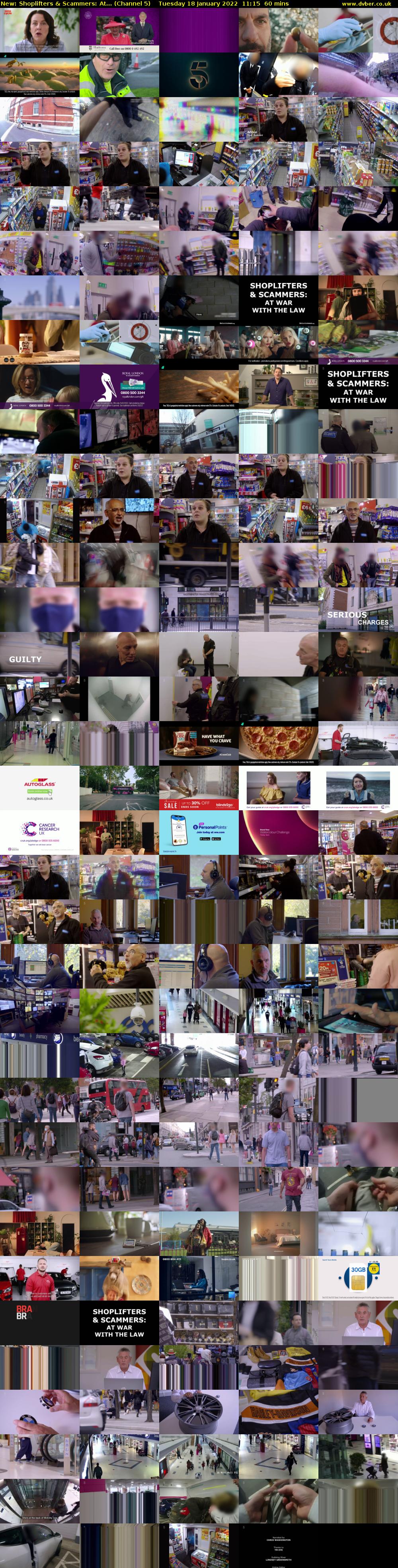 Shoplifters & Scammers: At... (Channel 5) Tuesday 18 January 2022 11:15 - 12:15