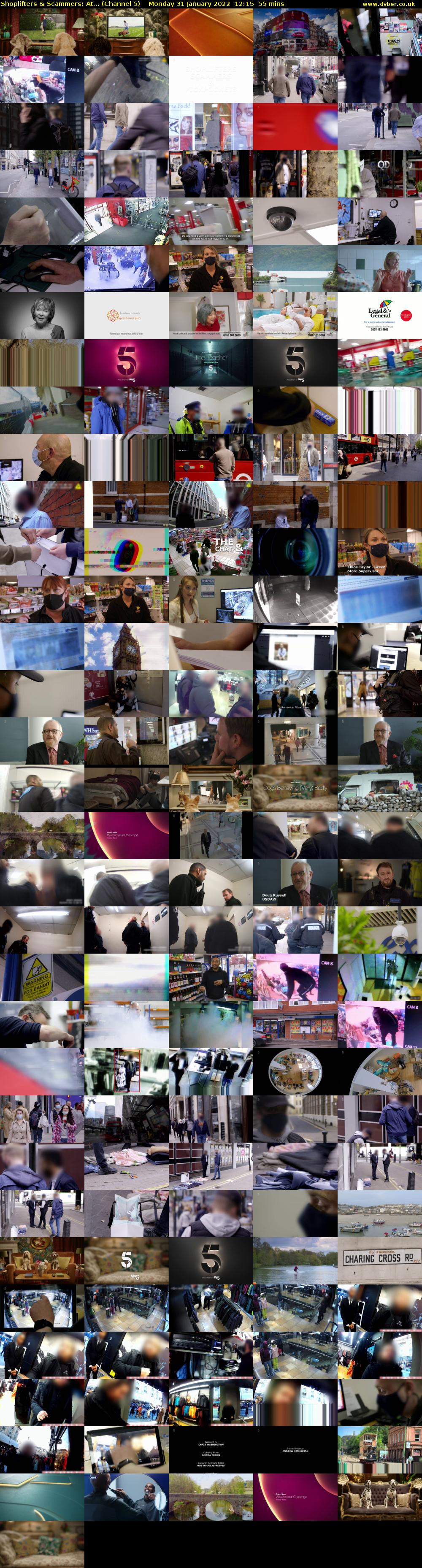 Shoplifters & Scammers: At... (Channel 5) Monday 31 January 2022 12:15 - 13:10