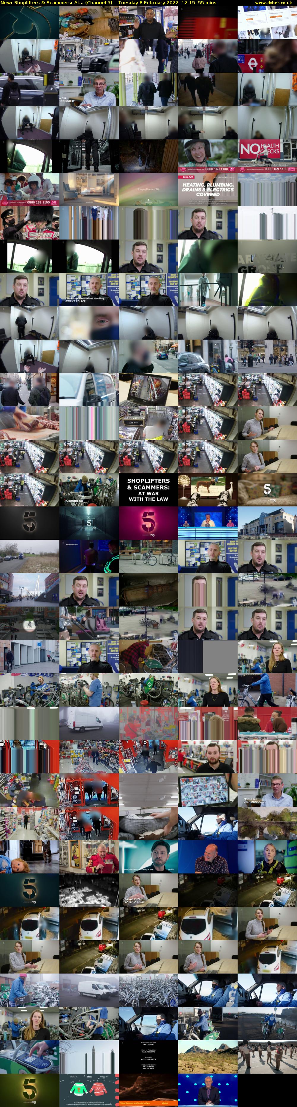 Shoplifters & Scammers: At... (Channel 5) Tuesday 8 February 2022 12:15 - 13:10