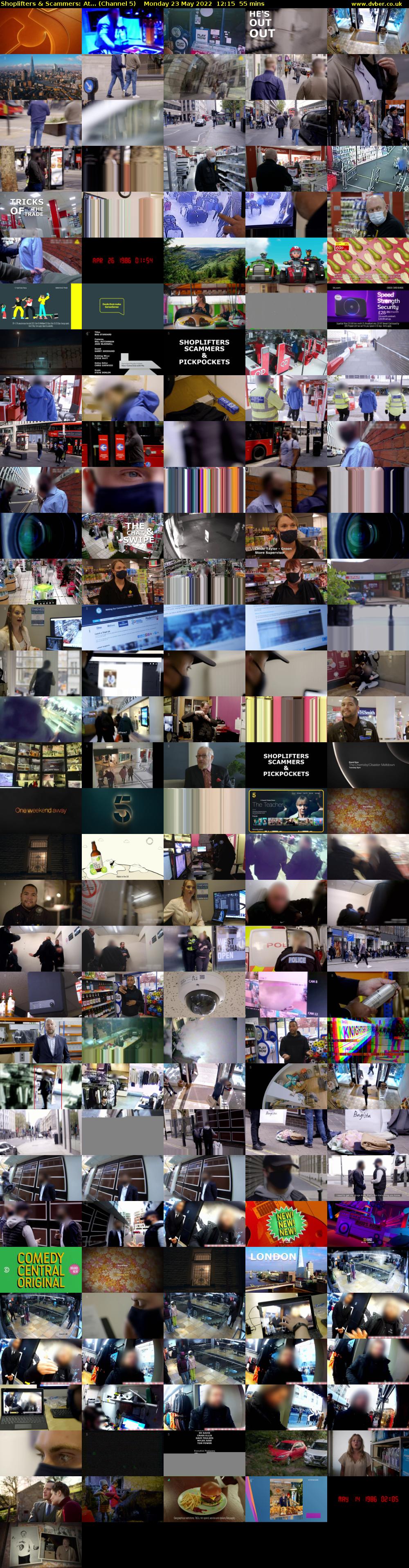 Shoplifters & Scammers: At... (Channel 5) Monday 23 May 2022 12:15 - 13:10