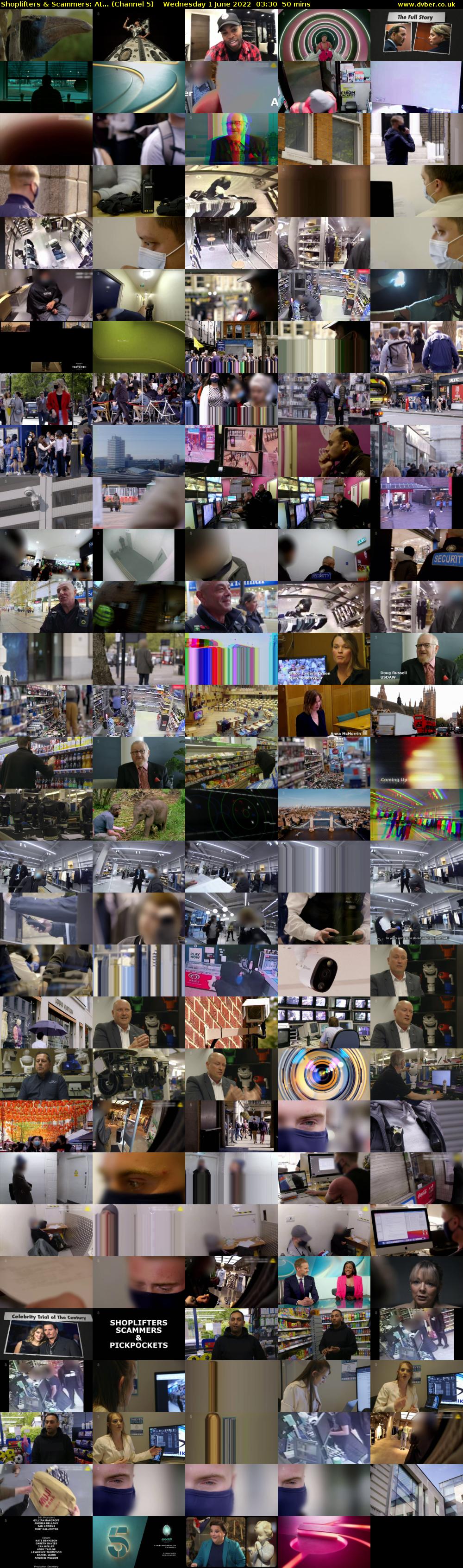 Shoplifters & Scammers: At... (Channel 5) Wednesday 1 June 2022 03:30 - 04:20