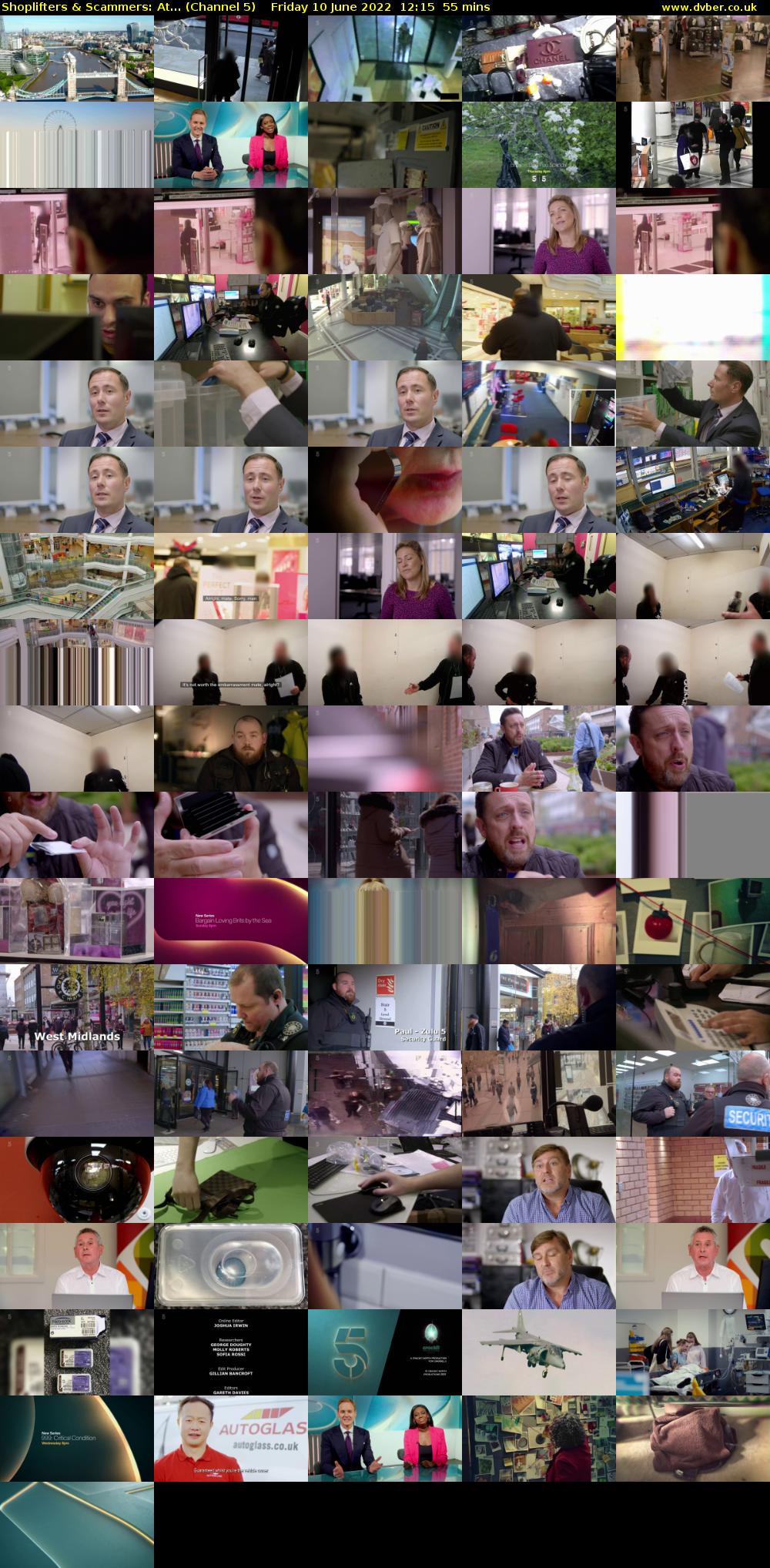 Shoplifters & Scammers: At... (Channel 5) Friday 10 June 2022 12:15 - 13:10