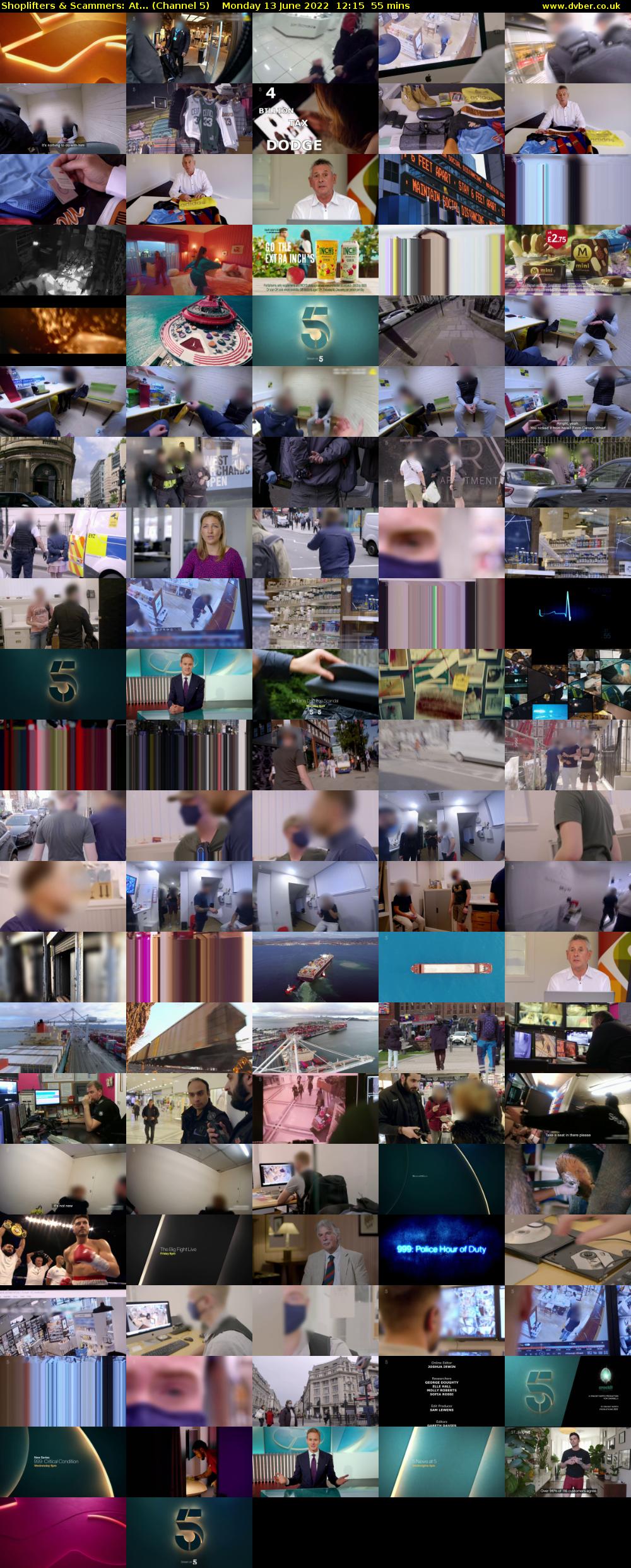 Shoplifters & Scammers: At... (Channel 5) Monday 13 June 2022 12:15 - 13:10