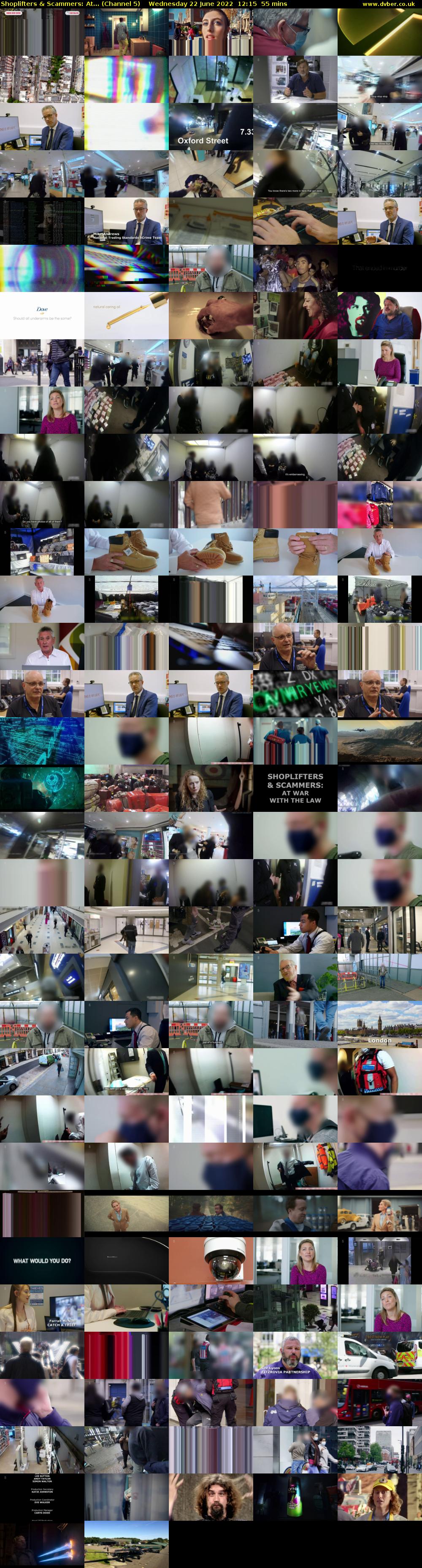Shoplifters & Scammers: At... (Channel 5) Wednesday 22 June 2022 12:15 - 13:10