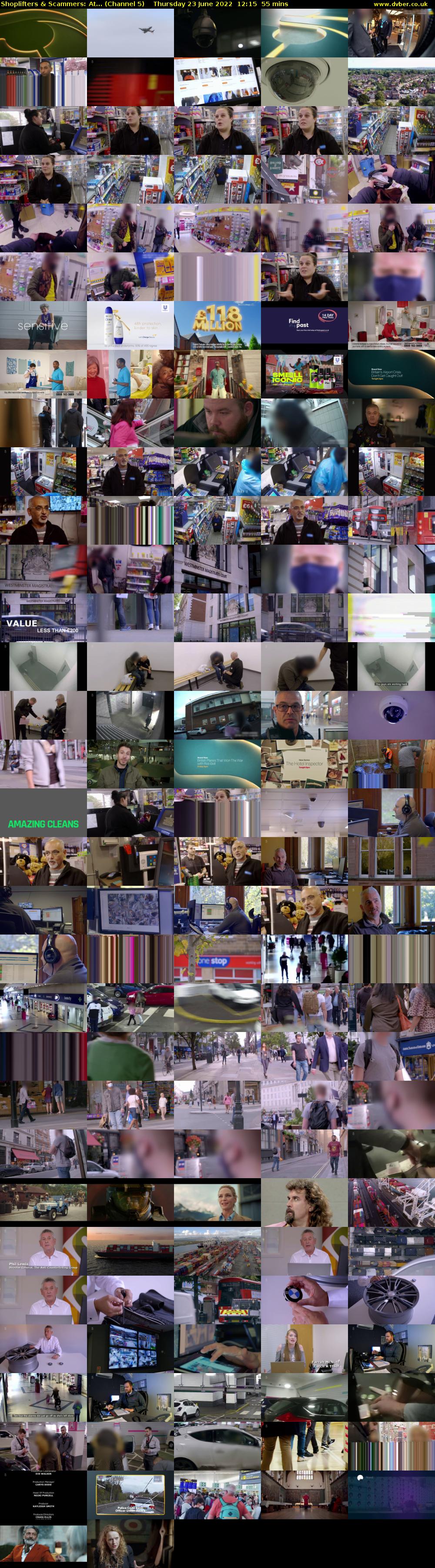 Shoplifters & Scammers: At... (Channel 5) Thursday 23 June 2022 12:15 - 13:10