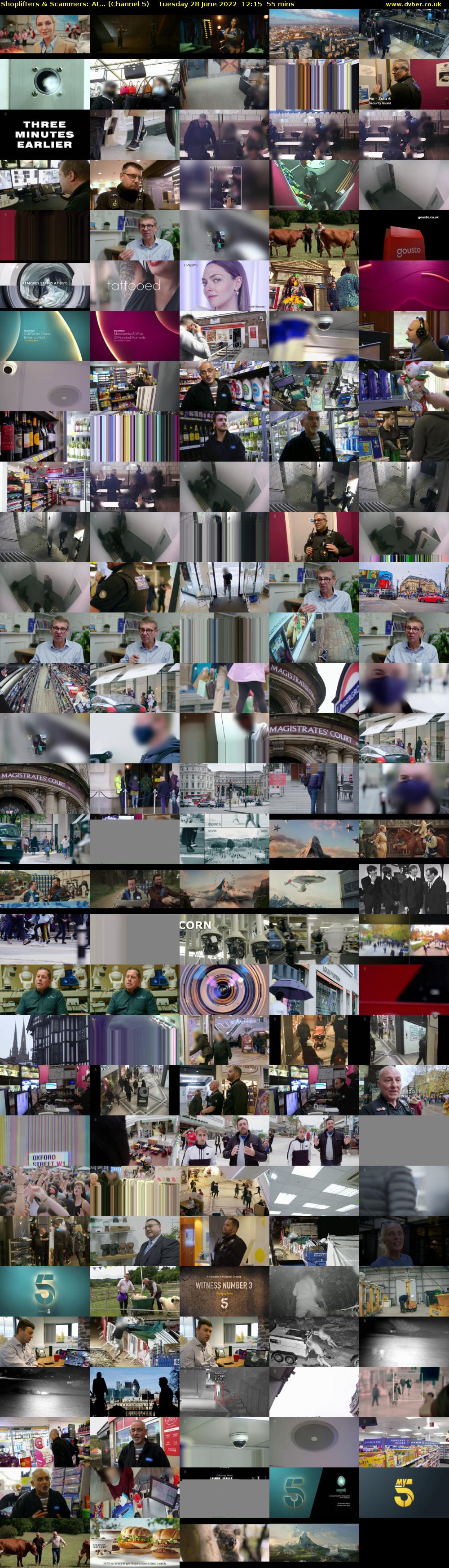 Shoplifters & Scammers: At... (Channel 5) Tuesday 28 June 2022 12:15 - 13:10