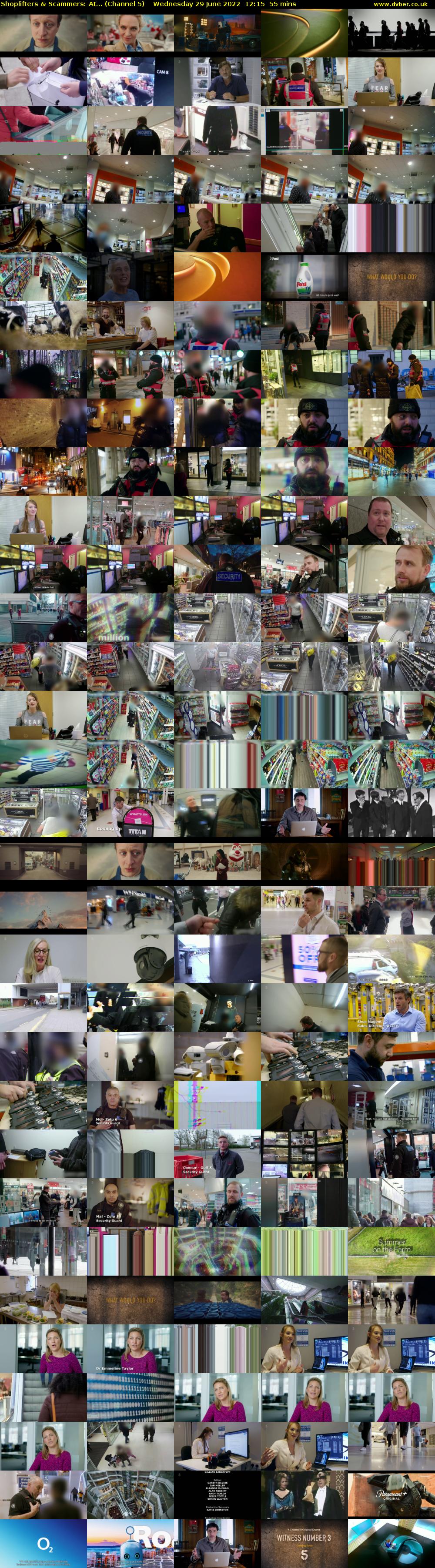 Shoplifters & Scammers: At... (Channel 5) Wednesday 29 June 2022 12:15 - 13:10