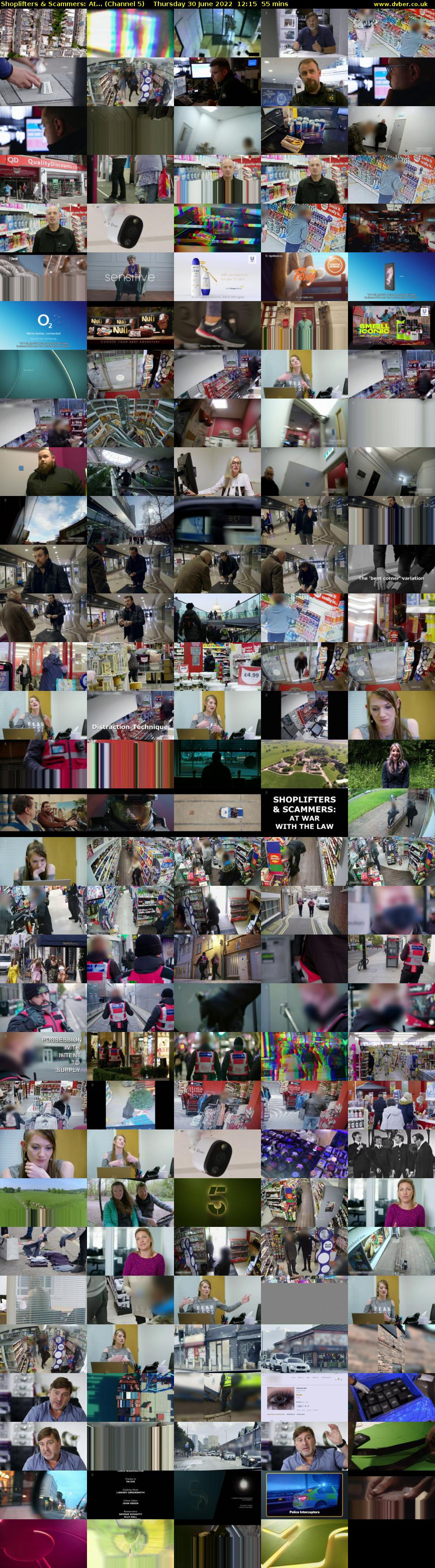 Shoplifters & Scammers: At... (Channel 5) Thursday 30 June 2022 12:15 - 13:10