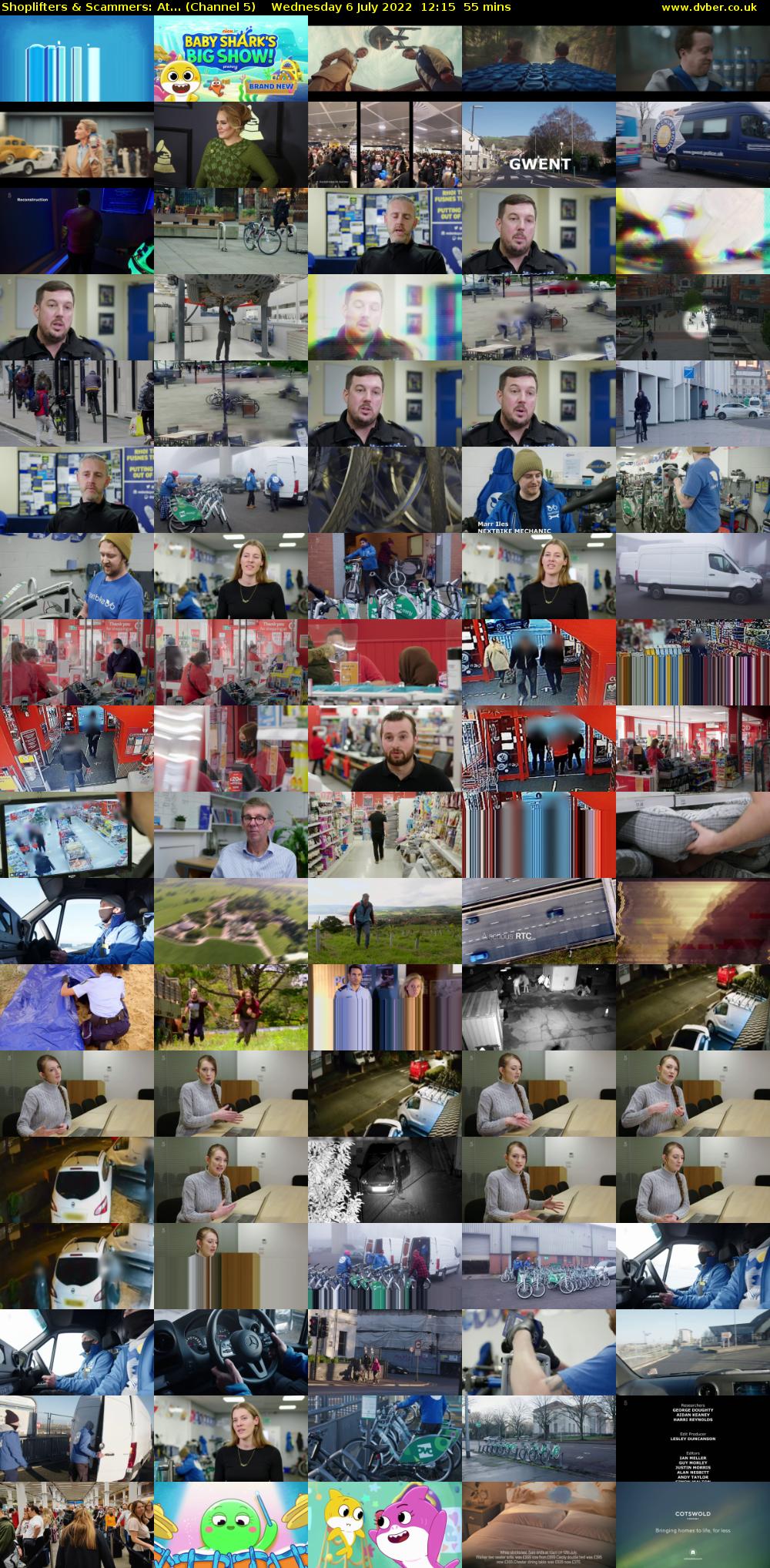 Shoplifters & Scammers: At... (Channel 5) Wednesday 6 July 2022 12:15 - 13:10
