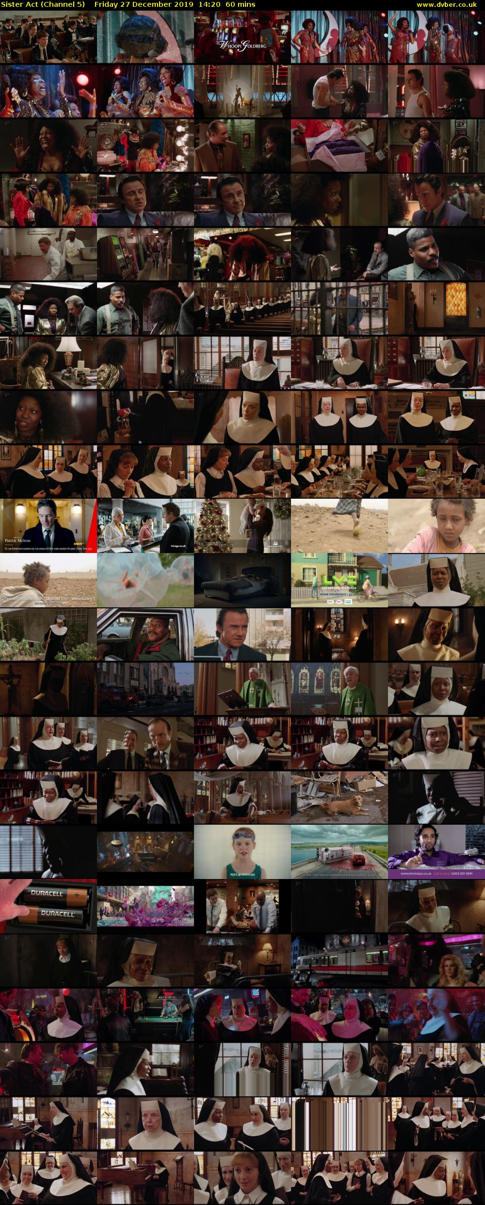Sister Act (Channel 5) Friday 27 December 2019 14:20 - 15:20
